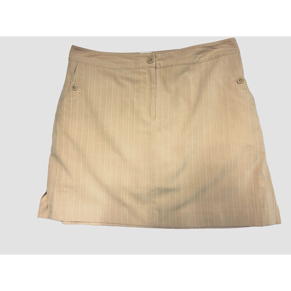 IZOD XFG Women's 12 Skort Golf Tennis Pickleball Stretch Striped Zip Up Pockets